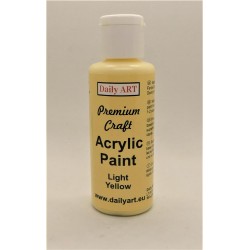 Akrylová prémiová barva světle žlutá 50ml Daily ART