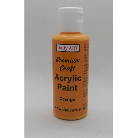 Akrylová prémiová barva oranžová 50ml Daily ART