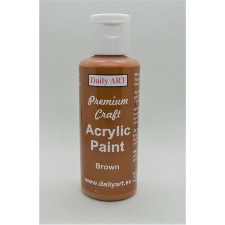 Akrylová prémiová barva hnědá 50ml Daily ART