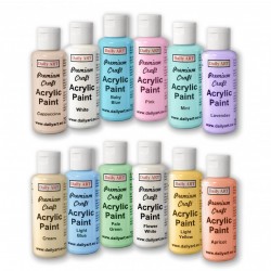 Akrylové prémiové barvy sada 12x50 ml pastelové odstíny Daily ART