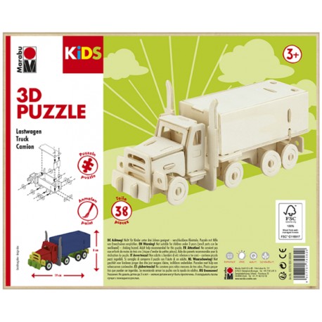 3D Puzzle Kamion 8x19 cm Marabu
