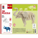 3D Puzzle Sloník 13x16 cm Marabu