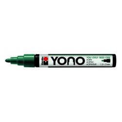 YONO univerzální 1,5 - 3 mm akrylový popisovač zelené jmelí Marabu