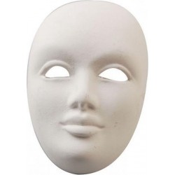 Maska, sádrový odlitek, 8,5 x 6 x 4cm