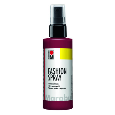 Fashion sprej na světlý textil bordó 100 ml Marabu