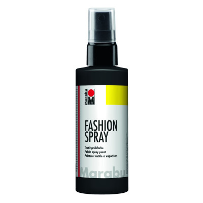 Fashion sprej na světlý textil černý 100 ml Marabu