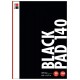Černý blok A4 140g/m² 20 listů na akrylové popisovače Marabu