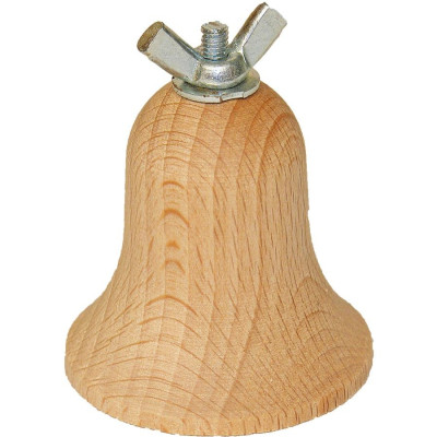 Dřevěný zvoneček forma 6 x 4 cm