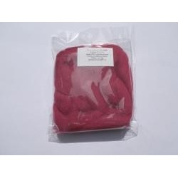 Česané ovčí rouno Merino, barva růžová fuchsiová, 20 g