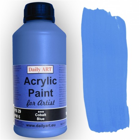 Akrylová umělecká barva Kobaltová modř 500 ml Daily ART
