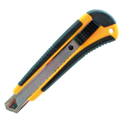 Nůž ořezávací plastový s kovovou lištou 18 mm