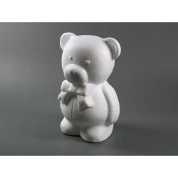 Polystyrenový medvídk s mašlí 20 cm