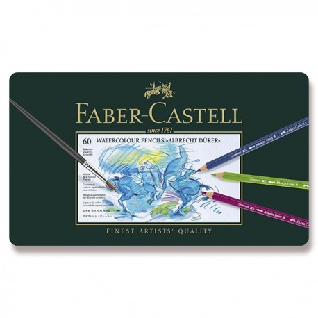Faber Castell Akvarelové Pastelky 60 ks Albrecht Dürer v plechové krabičce