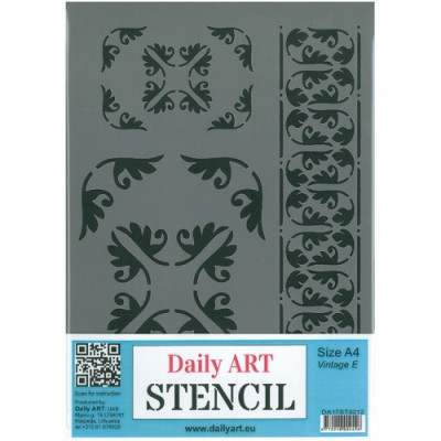 Šablona plastová A4 Vintage E Daily ART