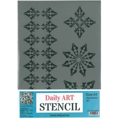 Šablona plastová A4 Geometrické tvary Daily ART