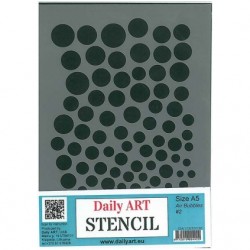Šablona plastová A5 Vzduchové bublinky Daily ART