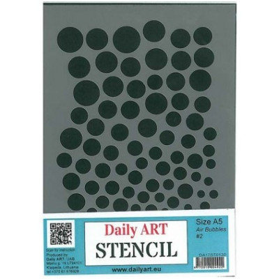 Šablona plastová A5 Vzduchové bublinky Daily ART