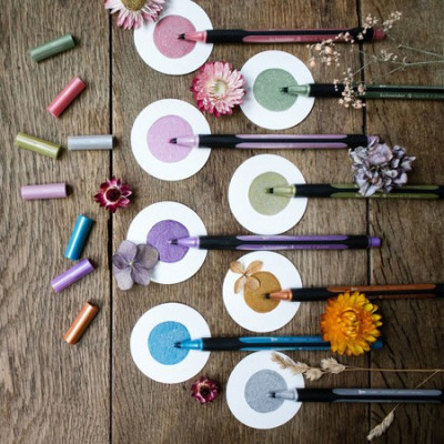 Popisovač lihový metalický zlatý 1-2 mm Schneider