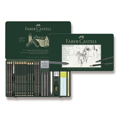 Faber Castell Pitt Graphite set 26 ks v plechové krabičce