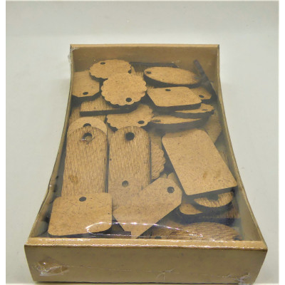 Výřezy z HDF visačky 45 kusů mix velikostí Daily ART