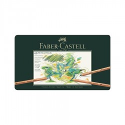 Suchý pastel v tužce Faber Castell 60ks Pitt Pastell sada v plechové krabičce