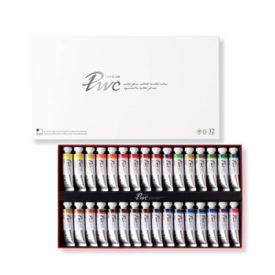 Akvarelové umělecké barvy v tubách 32x15 ml ShinHanart