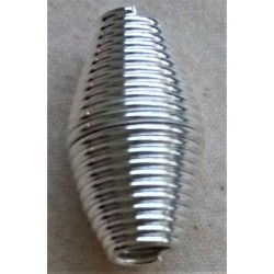 Bižuterní komponent, 0,8 cm, stříbrná