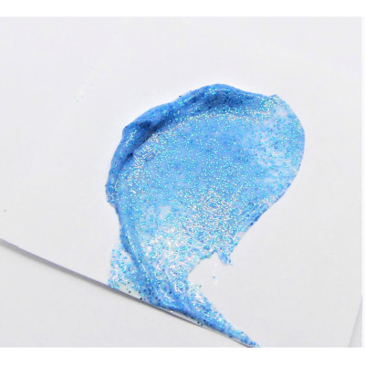 Glitrová pasta modrá 50 ml Daily ART - Použití na papíře