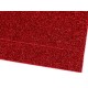 Pěnová guma Moosgummi 20x30cm červená glitrová