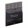 Touch liner brush barevná sada 12 kusů ShinHan