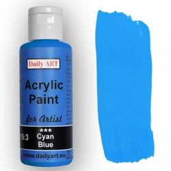 Akrylová umělecká barva Azurově modrá 100 ml Daily ART