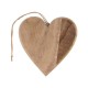 Srdce dřevěné na zavěšení 19,5 x 20 x 1,5 cm