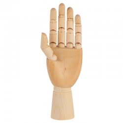 Dřevěný model ruka levá 30 cm