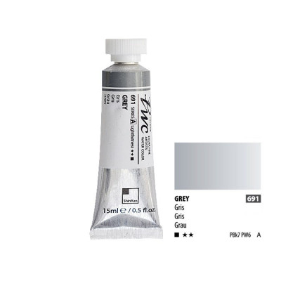 ShinHan Akvarelová barva PWC 15 ml Grey 691