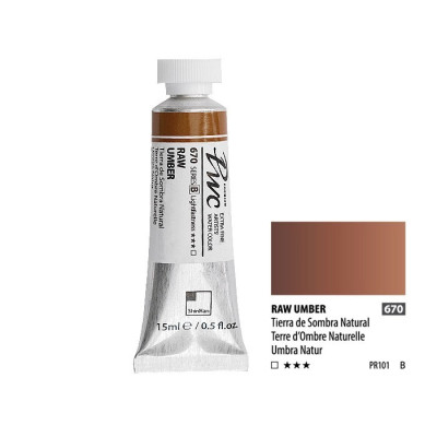 ShinHan Akvarelová barva PWC 15 ml Raw Umber 670