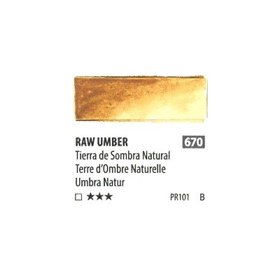 ShinHan Akvarelová barva PWC 15 ml Raw Umber 670