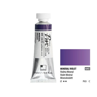 ShinHan Akvarelová barva PWC 15 ml Mineral Violet 645