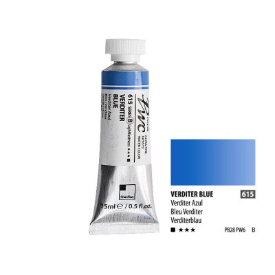 ShinHan Akvarelová barva PWC 15 ml Verditer Blue 615