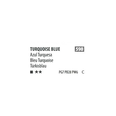 ShinHan Akvarelová barva PWC 15 ml Turquoise Blue 598