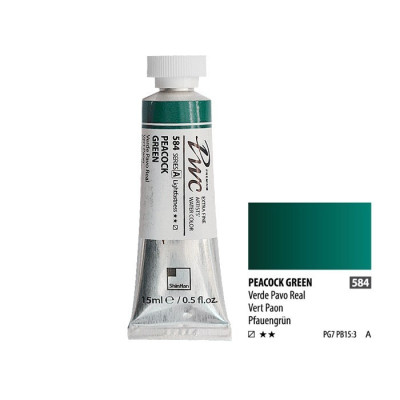 ShinHan Akvarelová barva PWC 15 ml Peacock Green 584