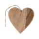 Srdce dřevěné na zavěšení 10 x 10 x 1,5 cm