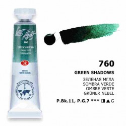 Akvarelová barva Green shadows 760 White Nights Nevskaya Palitra 10 ml