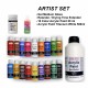 Akrylové umělecké barvy 18 x 50 ml 1x 500 ml + doplňky Daily ART