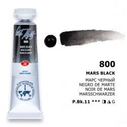 Akvarelová barva Mars Black 800 White Nights Nevskaya Palitra 10 ml