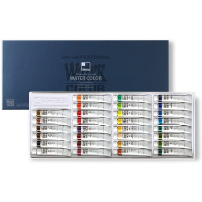 Shinhan 30 ks Akvarelové barvy v tubách umělecké 30 x 7,5 ml