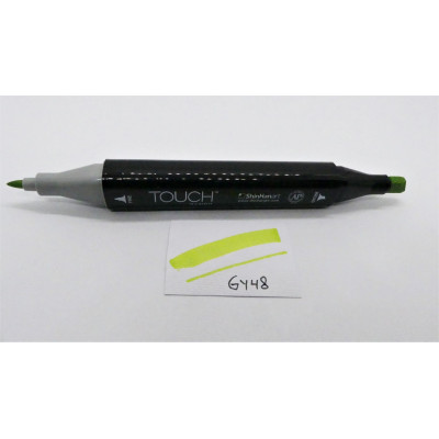 ShinHan Lihová fixa Touch oboustranná Yellow Green GY48