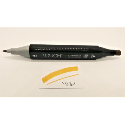 ShinHan Lihová fixa Touch oboustranná Dark Yellow YR31