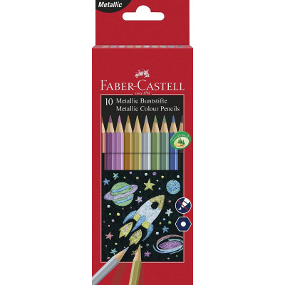 Pastelky metalické sada 10 kusů Faber Castell