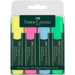 Zvýrazňovače sada 4 kusů Faber Castell