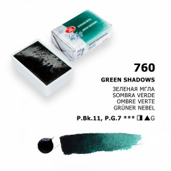 Akvarelová barva 760 Green shadows 2,5 ml White Nights